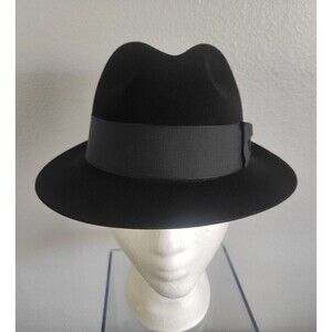 STETSON PINNACLE BEAVER FUR FEDORA HAT